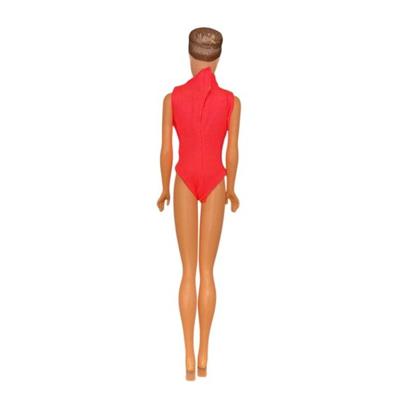 Vintage 1960s Barbie Fashion Queen Doll With Red Sleeveless Bodysuit *READ* - Picture 2 of 8
